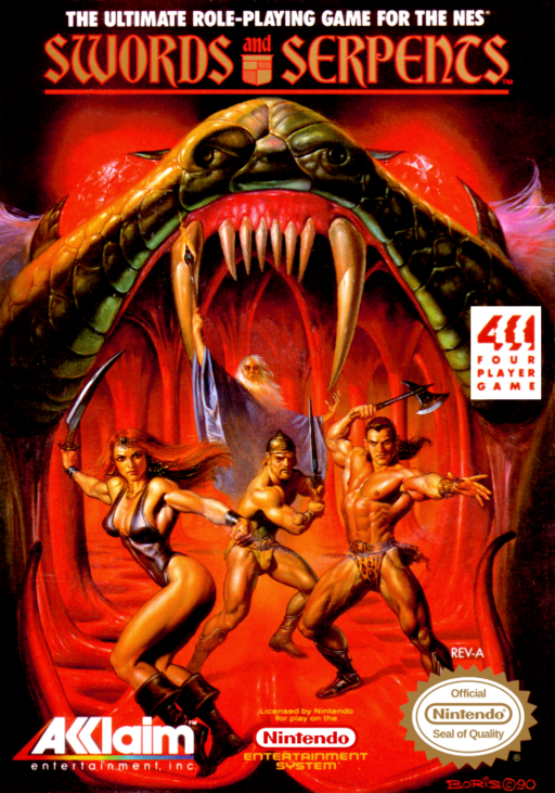 Swords and Serpents (USA) box art